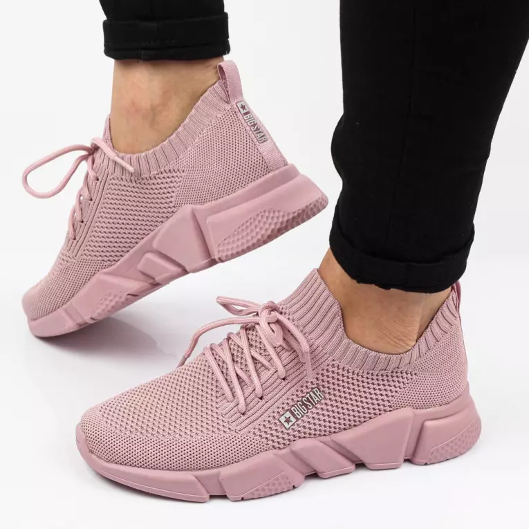 Różowe sportowe buty damskie BIG STAR JJ274266