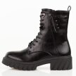 Czarne zimowe botki damskie na traperze M.Daszyński 2502-4