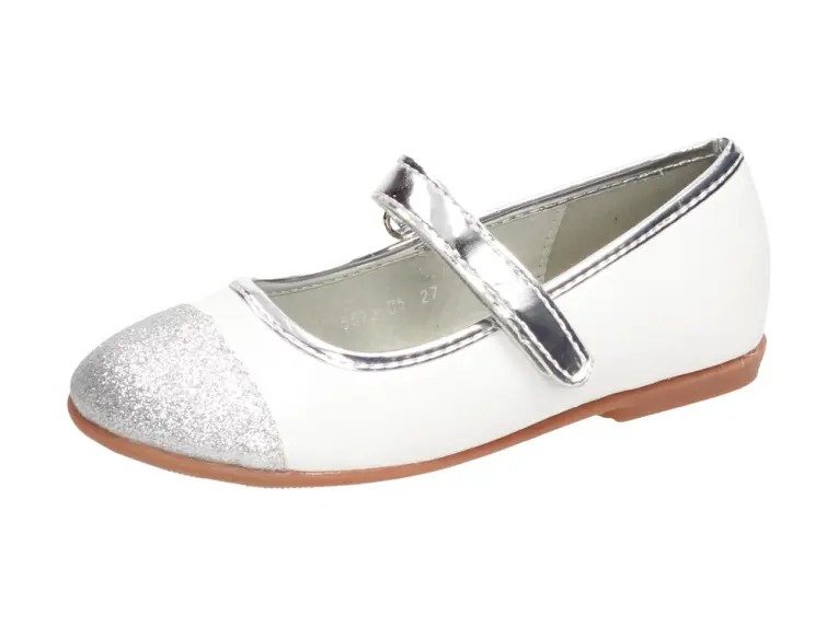 Białe balerinki buty dziecięce S.Barski 5673sl