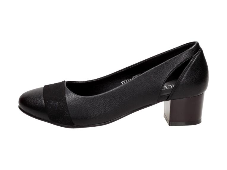 Czarne czółenka damskie VINCEZA 10605