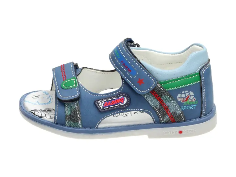 Niebieskie sandałki, buty dziecięce Badoxx 556