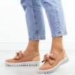 Slip On Różowe półbuty damskie Vices 3060-20