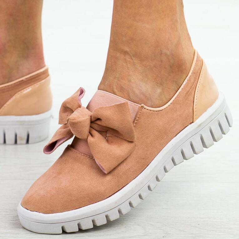 Slip On Różowe półbuty damskie Vices 3060-20
