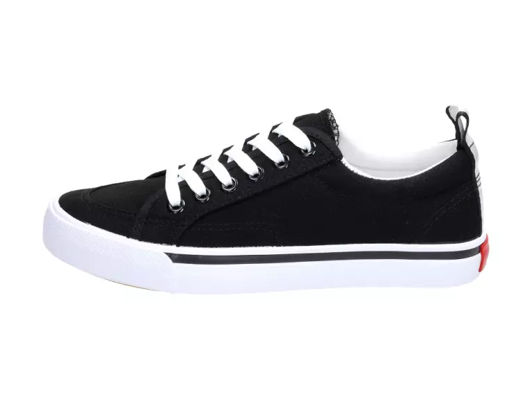 Czarne trampki damskie Atletico 18911 Bk/wt