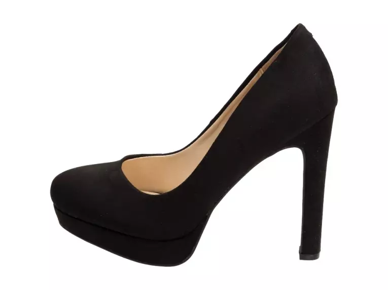 Czarne czółenka damskie Vices 9143-1 Słupek