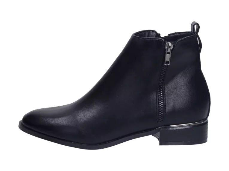 Czarne płaskie botki damskie T.SOKOLSKI Z21-37 BLK