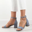 Niebieskie sandały damskie Sergio Leone Sk839