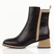 Czarne skórzane botki damskie na obcasie Filippo Dbt7350/25