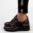 Skórzane sneakersy damskie S.BARSKI 97705 PEWTER