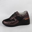 Skórzane sneakersy damskie S.BARSKI 97705 PEWTER