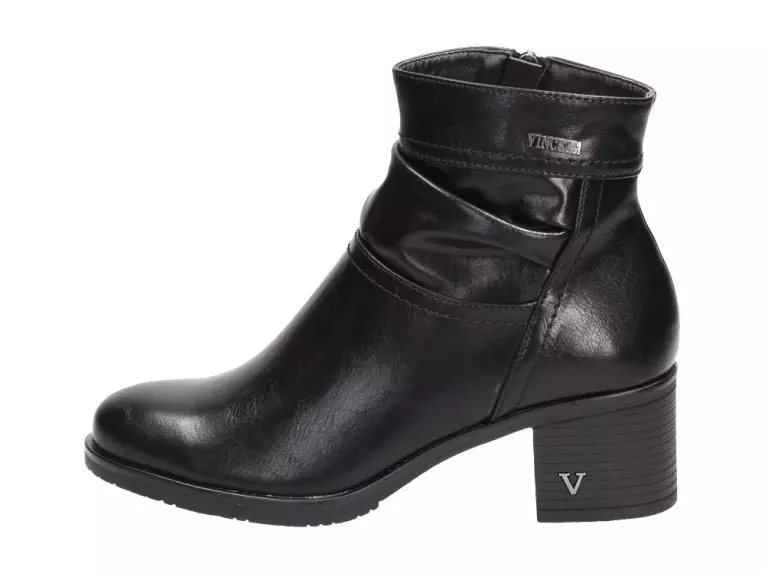 Czarne botki damskie Vinceza 10496