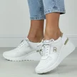 Białe skórzane sneakersy damskie S.Barski 810