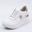 Białe skórzane sneakersy damskie S.Barski 810