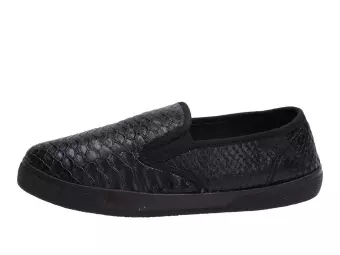 Slip On Czarne tenisówki damskie Wishot 068bkb