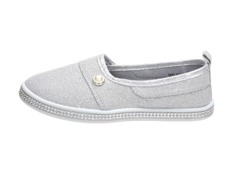 Srebrne balerinki dziecięce Cotton Club 5sp623