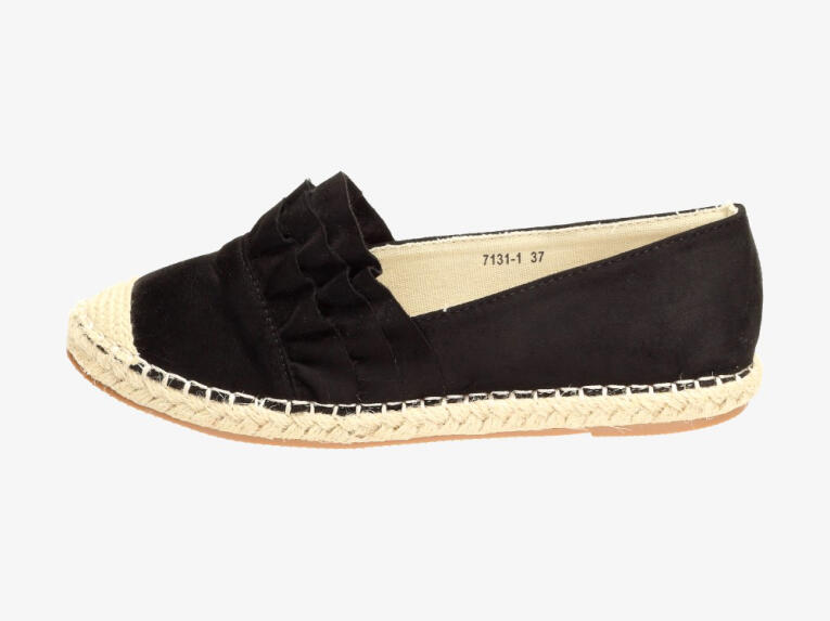 Czarne espadryle, buty damskie Vices 7131-1