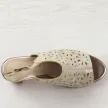 Złote sandały damskie na słupku Sergio Leone sk909