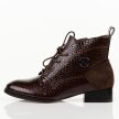 Brązowe lakierowane botki damskie Filippo Dp4824/25