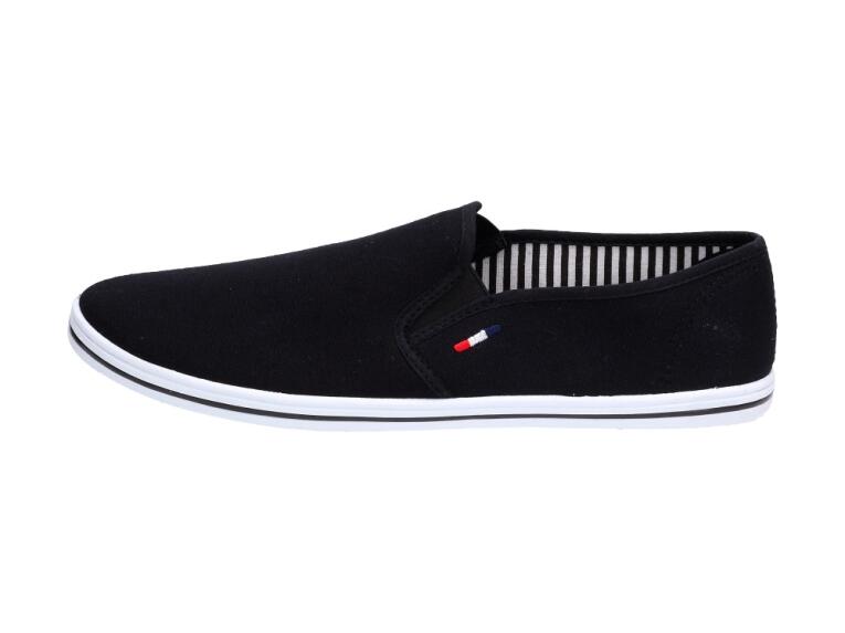 Slip On Czarne tenisówki męskie Wishot 066