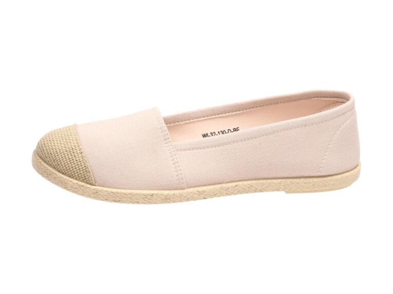 Beżowe espadryle damskie Wishot 130 Slip On