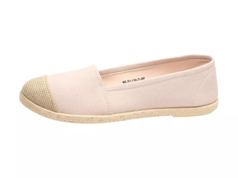 Beżowe espadryle damskie Wishot 130 Slip On