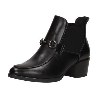 Czarne botki damskie na obcasie Vinceza 10786 Pu