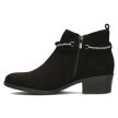 Czarne wiosenne botki damskie na obcasie FILIPPO DBT3672/22