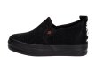 Slip On Czarne tenisówki Vinceza 9503 Koturna