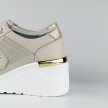 Złote skórzane sneakersy damskie DiA 29572