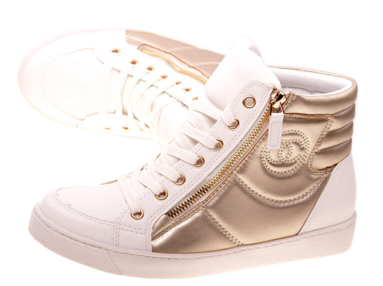 Wiosenne sneakersy trampki damskie 613wt/g