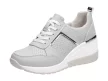 Szare sneakersy damskie S.BARSKI 97627 SKÓRA