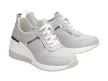 Szare sneakersy damskie S.BARSKI 97627 SKÓRA