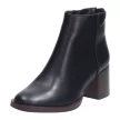 Czarne botki damskie na obcasie SERGIO LEONE BT545 PU
