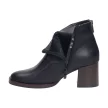 Czarne botki damskie na obcasie SERGIO LEONE BT545 PU