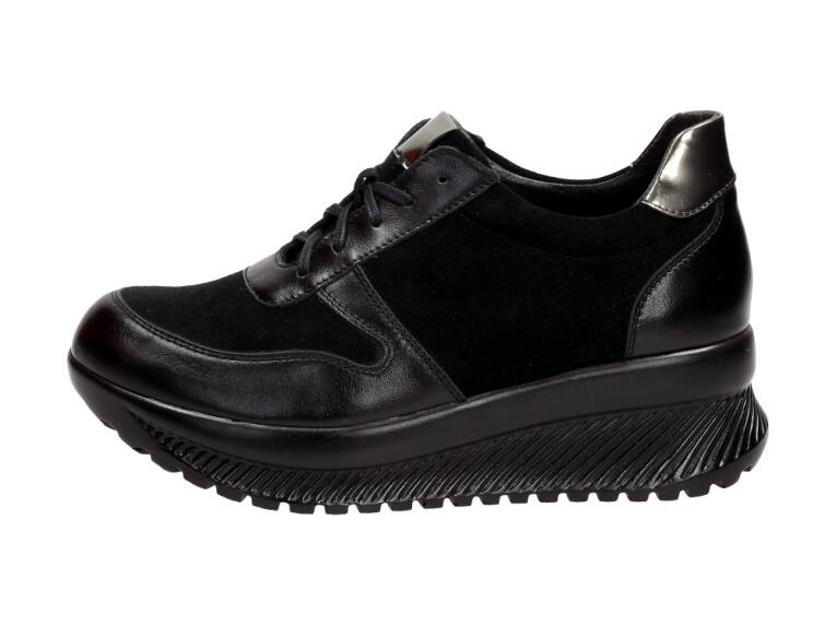 Czarne POLSKIE sneakersy damskie SUZANA 1943A