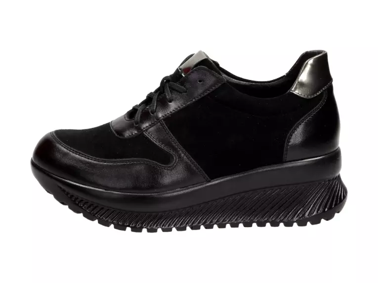 Czarne POLSKIE sneakersy damskie SUZANA 1943A