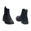 Czarne sztyblety damskie, botki SERGIO LEONE BT430 NUBUK