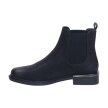 Czarne sztyblety damskie, botki SERGIO LEONE BT430 NUBUK