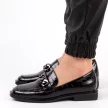 Czarne mokasyny damskie loafersy S.BARSKI 33124