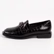 Czarne mokasyny damskie loafersy S.BARSKI 33124