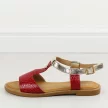 Czerwone sandały damskie Filippo Ds2099/21