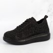 Czarne przewiewne sportowe buty damskie SUZANA 1114