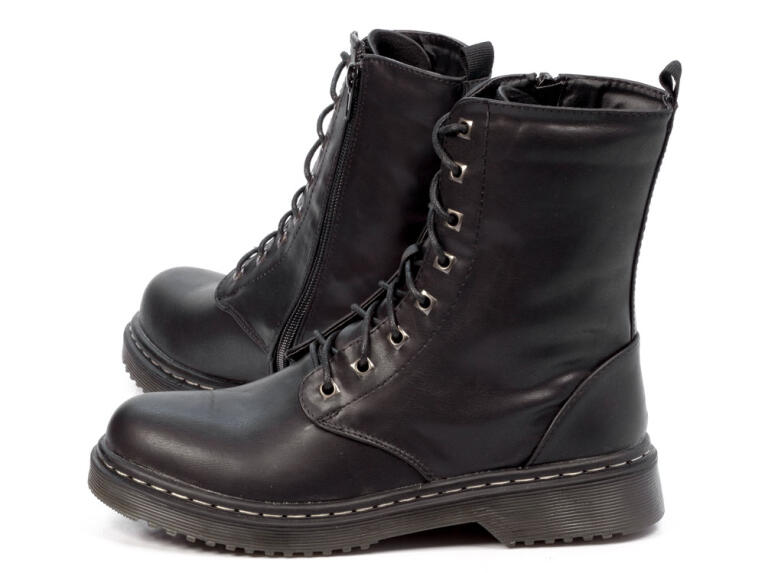 Zimowe czarne glany American Club 1076bk