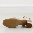 Beżowe sandały damskie na obcasie Sergio Leone sk897