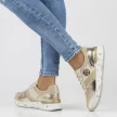 Beżowe skórzane sneakersy damskie FILIPPO DP3542/22