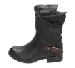 Czarne botki damskie, sztyblety Wishot Bt912