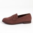 Brązowe zamszowe loafersy, mokasyny damskie La.Fi 016BR-SU