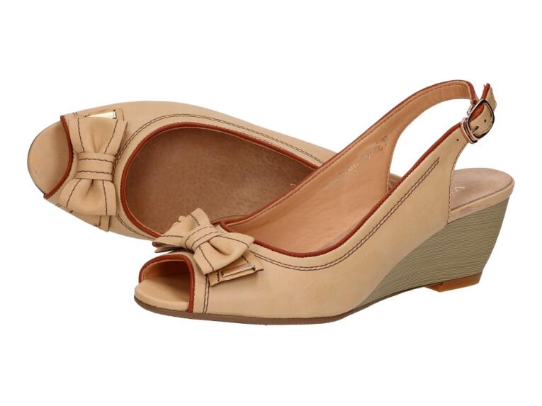 Beżowe espadryle, buty damskie Vinceza Ds197