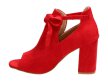 Czerwone sandały damskie, buty VINCEZA 1751