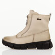Beżowe skórzane botki damskie Cambell 19376